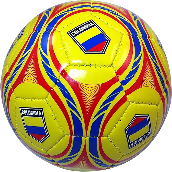 2026 World Cup Country Colombia Flag Training Outdoor Soccer Ball Size 2 - Yellow