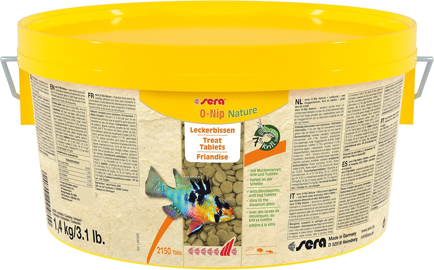sera O-nip Nature 3.1 lb