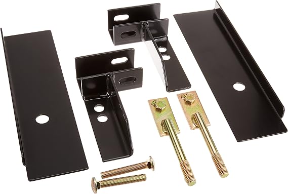 RealTruck BACKRACK Hardware Kit for use w/ 21" Toolbox, Black, No Drill | 30118TB | Fits 2008-2019 Toyota Tundra