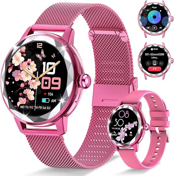 Smart Watch for Women, 1.2" Display 100+ Sports, IP68 Waterproof