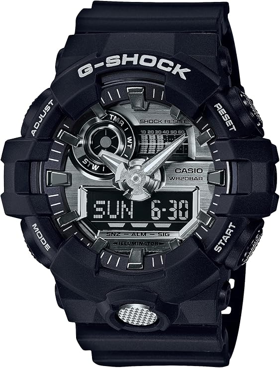 Casio G-SHOCK GA-700 Series Wristwatch, multicolor black / silver