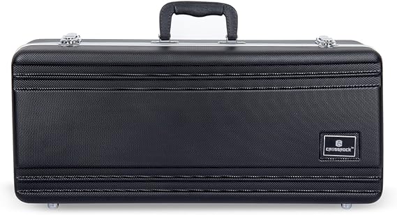 Crossrock CRA860TSBK-R Tenor Saxophone Case-Rectangular ABS Molded with Single Shoulder Strap, Black