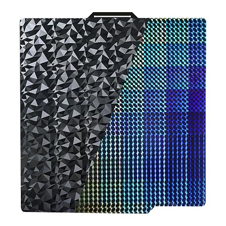 IdeaFormer Double-Sided Smooth Diamond PEO PEO + Phantom H1H Spring Steel Plate Print Bed Pressure Plate for Bambu Lab X1 X1C X1E P1P P1S A1 3D Printer 257 x 257 mm