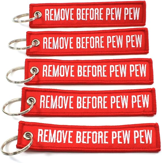 Rotary13B1 Remove Before PEW PEW - 5 Pack Key Chains