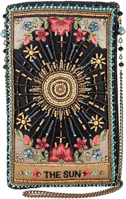 Mary Frances Women's Shine On Beaded And Embroidered Floral Crossbody Phone Bag