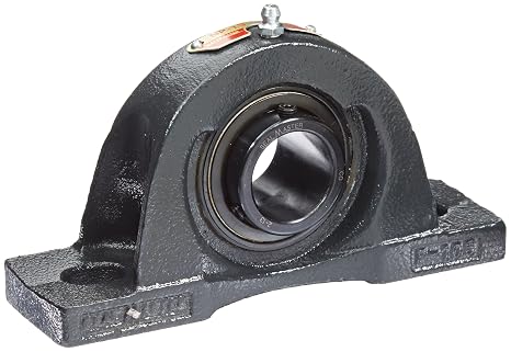 NP-19 1.1875IN BORE, 2BOLT Base, CAST Iron, Non-Expansion/Fixed, Normal Duty, Pillow Block, Round BORE, Set Screw Locking