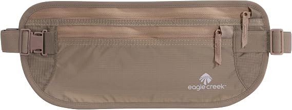 Eagle Creek Undercover Hidden Pocket - Travel Money Belt for Men and Women, Khaki
