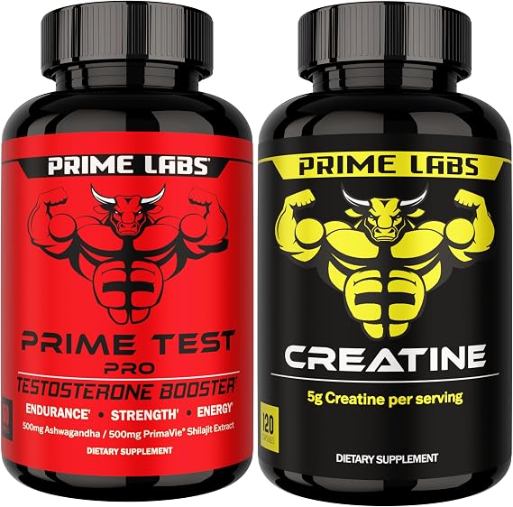 Prime Labs Prime Test Pro + Creatine Monohydrate Capsules
