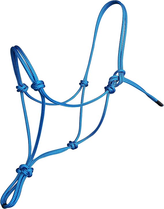 Rope Halters for Horses Training Soft - 11 Sizes - Miniature, Foal, Weanling, Small Pony, Cob/Arab, Horse, Warmblood, Draft
