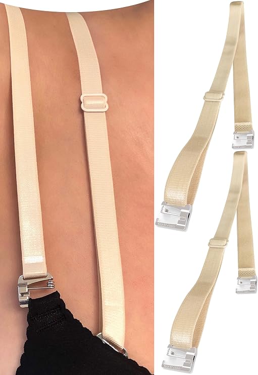 (No Sew No Slip) Bra Swimsuit Straps Replacement, Adjustable, Strong Support by Pin Straps
