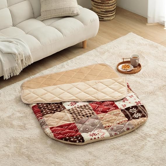 Ikehiko #1171401245299 Pocket Kotatsu Long, Red, Approx. 35.4 x 59.1 inches 90 x 150 cm, Personal, Energy Saving, Fluffy, Flannel, Washable, Casual, Easy to Carry