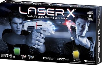 The Original Laser X - Two Player Laser Tag Gaming Set, Blasters & Vest Sensors, Ages 6+