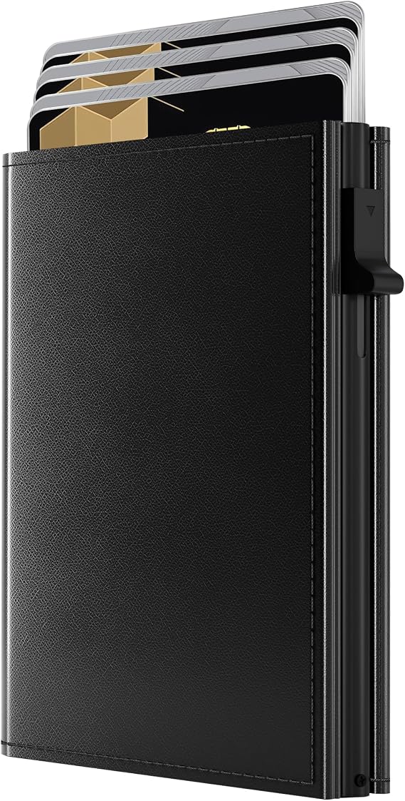 Minimalist Wallet for Men - RFID Blocking [Smart & Practical] Trifold Slim