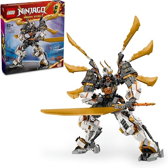 LEGO Ninjago Cole's Dragon Mega Titanium Mech, Toy, Gift, Blocks, Boys, Girls, Children, 12, 13, 14, Elementary School Students, Battle, Robot, 71821