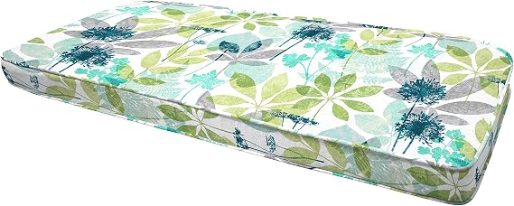 Honeycomb Outdoor Cushion 42" W x 18.5" D x 2.5" T, Mia Breeze Loveseat Bench Cushion