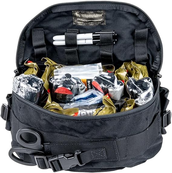 North American Rescue SRO Crisis Response Kit NAR School Resource Officer First Aid Bag with C-A-T Tourniquet for Kids, Schools, Emergencies, Injuries, Bleeding (85-0417)