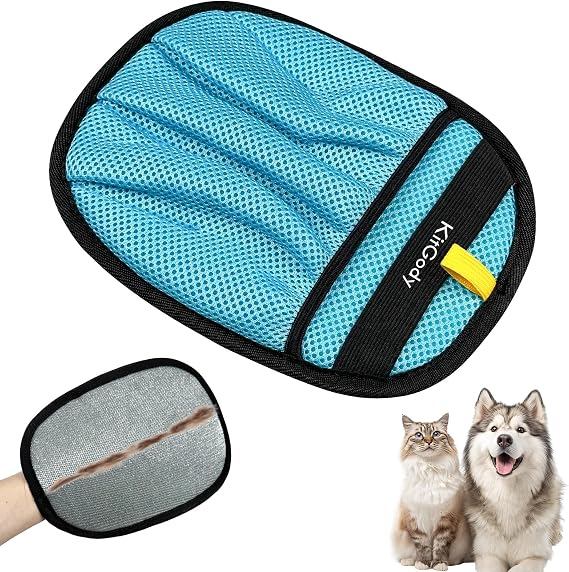 Pet Hair Removal Glove, 5-Finger-Design Electrostatic Dog Cat Hair Remover