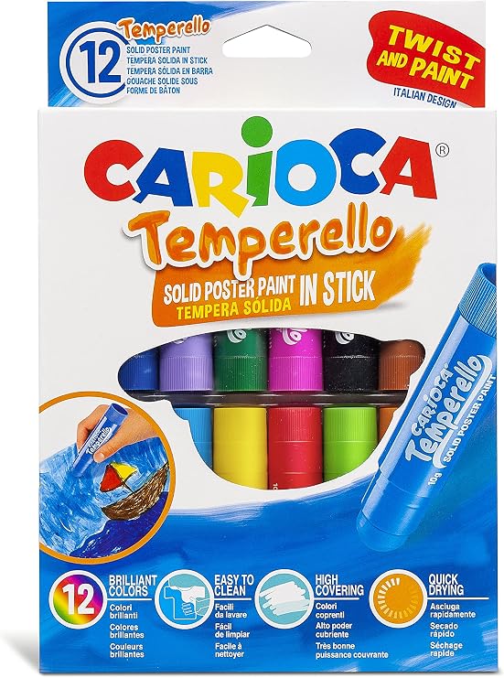 Carioca Temperello Stick Poster Coloring Pen 12-Piece