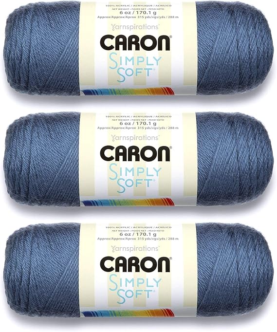 Caron Simply Soft Yarn Solids (3-Pack) Country Blue H97003-9710