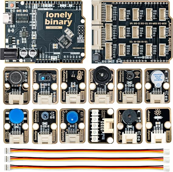 Lonely Binary TinkerBlock UNO R3 Starter Kit 12 Sensors for Arduino IDE