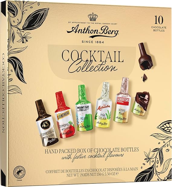Anthon Berg 10 Chocolate Cocktails, 156 g (Pack of 1)