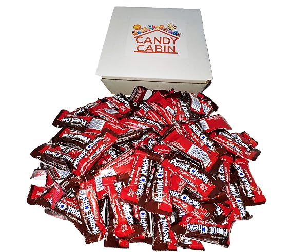 Original Dark Chocolate Goldenberg's Peanut Chews Gift Box, 2 Lbs By CANDY CABIN