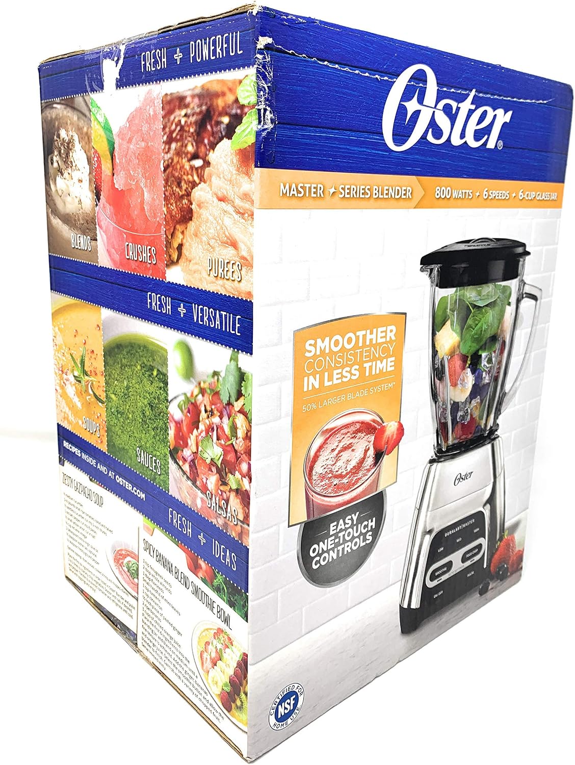 Oster Master Series Blender 6 Speeds 6 Cup 800 Watt