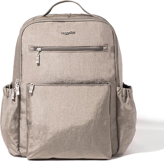 Baggallini Women's Tribeca Expandable Laptop Backpack - 15"x11" Lightweight Work Travel Bag W/Luggage Sleeve & Rfid Tribeca Expandable Laptop Backpack (pack of 1)