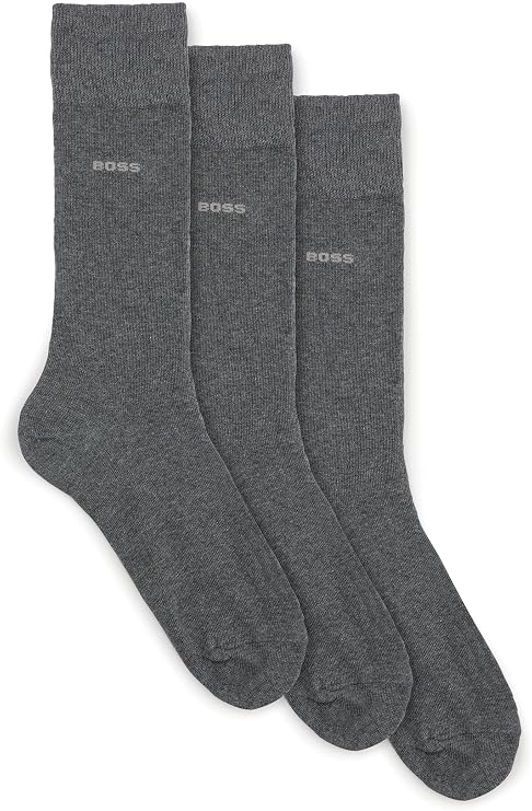 Boss Men's 3P RS Uni SP CC Medium High Socks in Elastic Cotton Mix in a Triple Pack