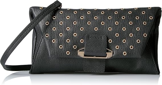Kooba Handbags Womens Leather Crossbody Wallet With Detachable Shoulder Strap Ruby Envelope