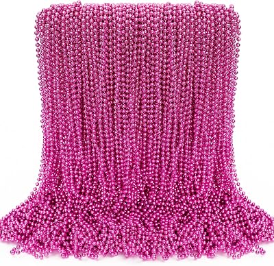 Breast Cancer Awareness Accessories, 100PCS Breast Cancer Beads Bulk Decorations, Toy Necklaces Bead, Bead for Party Parade Supplies Favors Stuff
