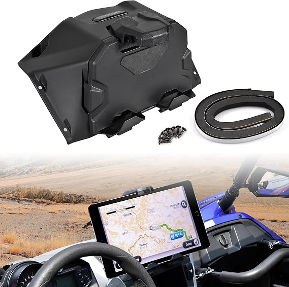 SAUTVS Tablet Mount for Yamaha YXZ 1000R YXZ1000R 2016-2025 w/Storage Box