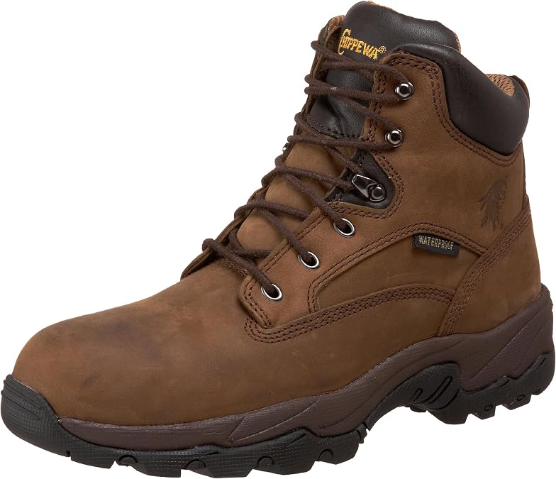 Chippewa Graeme 6" Waterproof Work Boots for Men, Lace Up, Composite Toe