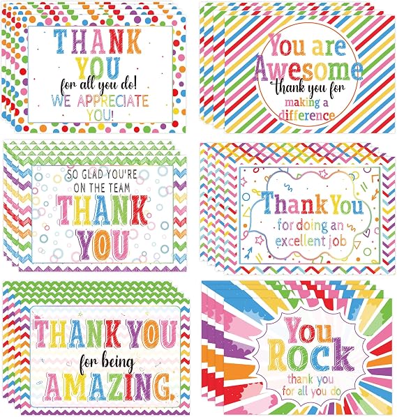 24 Pcs Employee Appreciation Cards Bulk