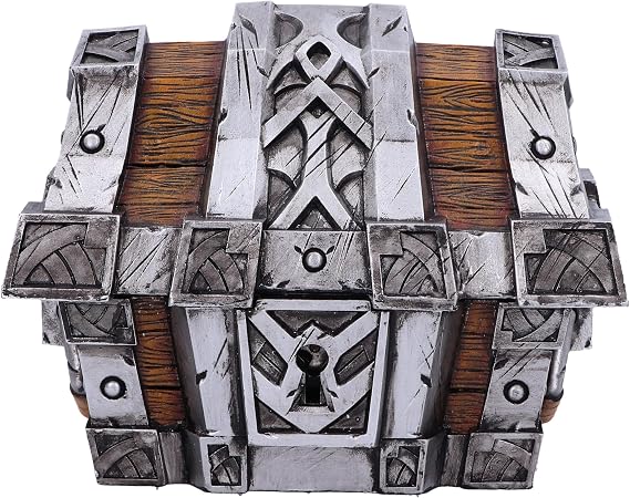 Nemesis Now World of Warcraft Silverbound Treasure Chest Box 10.5cm
