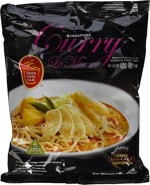 Prima Taste Curry La Mian, 178g, (Pack of 2) by Prima Taste