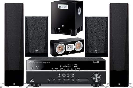 Yamaha 5.1-Channel Wireless Bluetooth 4K 3D A/V Surround Sound Multimedia Home Theater System