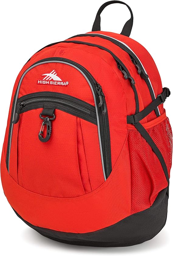 High Sierra Fatboy Backpack, Crimson/Black