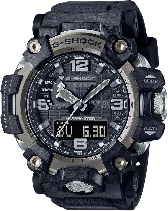 G-Shock Casio Tactical Mudmaster Master of G Watches, Black, GWG2000-1A1, Black, sport