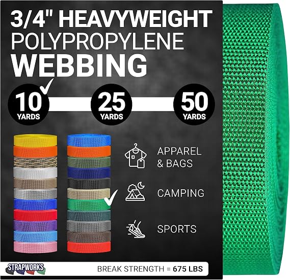 Strapworks Heavyweight Polypropylene Climbing Webbing