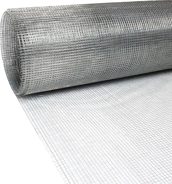 2' x 100' Galvanized Steel Hardware Cloth - 23 ga., 1/4" x 1/4" Mesh
