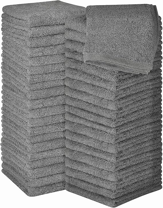 Simpli-Magic Cotton Washcloths, Pack of 48, 12 x 12