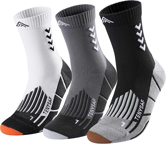 Crew Compression Running Socks: 15-20 mmhg Arch Support Compression