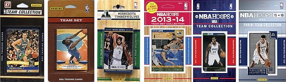 NBA Minnesota Timberwolves 6 Different Licensed Team Set Trading Card