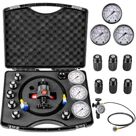 Hydraulic Nitrogen Accumulator Charging Kit, Nitrogen Pressure Test System