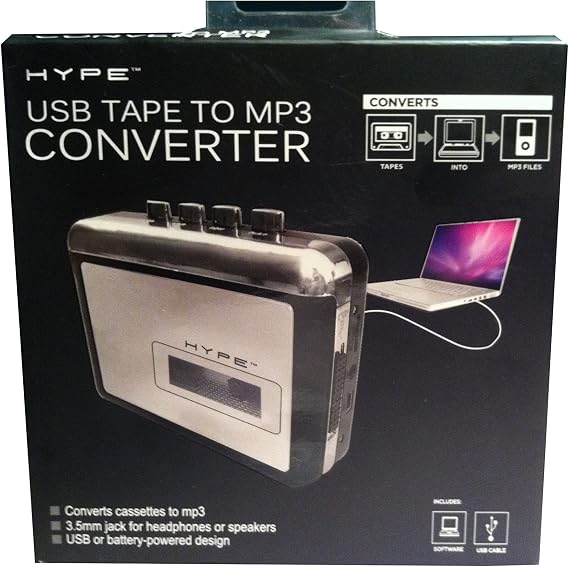 Hype HY-2010-TP USB Portable Tape to MP3 Converter