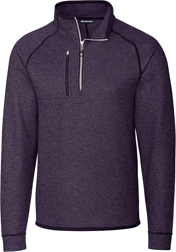 Cutter & Buck Men's Men's Traverse Palm Print Half Zip