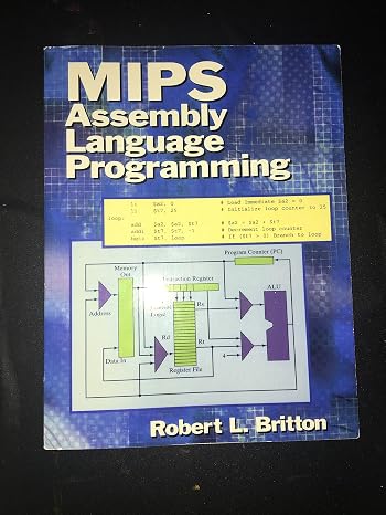 MIPS Assembly Language Programming