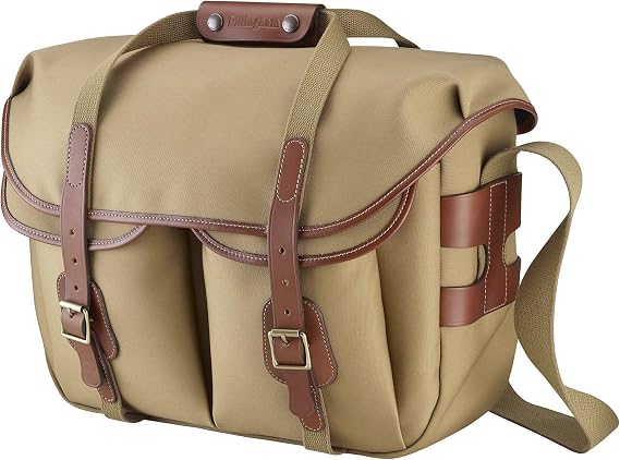 Billingham Hadley Large Pro Canvas Camera Bag - Khaki Canvas Tan Leather Trim