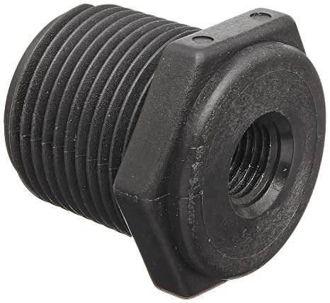 Banjo RB100-025 Polypropylene Pipe Fitting, Reducing Bushing, Schedule 80, 1 NPT Male x 1/4" NPT Female